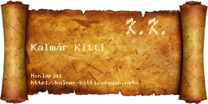 Kalmár Kitti névjegykártya